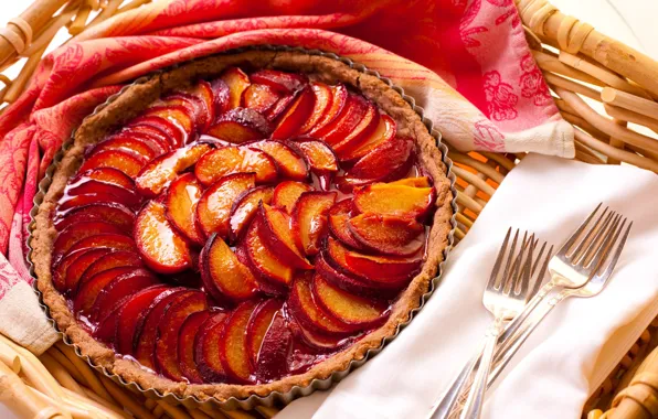 Pie, plum, cakes