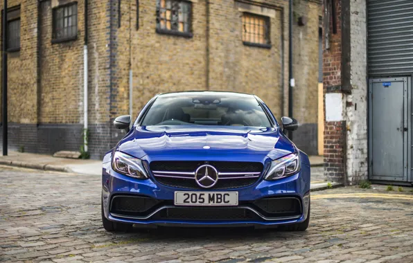 Blue, Mercedes-Benz, Mercedes, AMG, Coupe, C-Class, C205