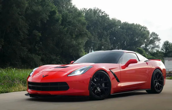 Corvette, Red, Stingray, 2014