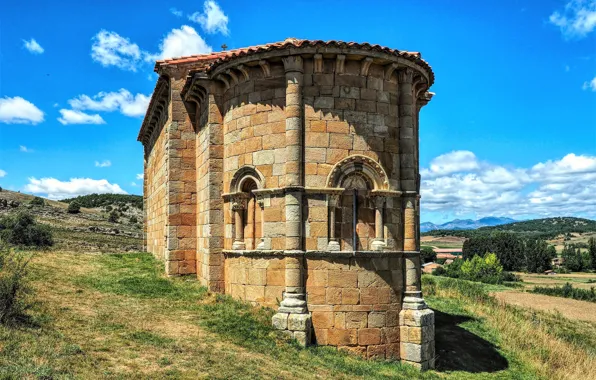 Spain, chapel, Palencia, Santa Eulalia