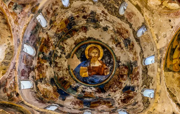 The ceiling, temple, religion