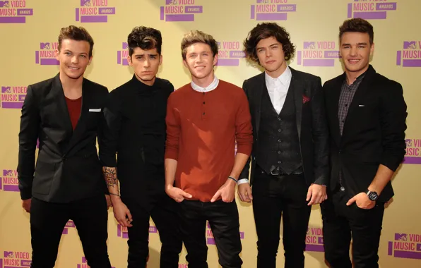 Picture group, Harry Styles, One direction, Liam Payne, Louis Tomlinson, Zayn Malik, Niall Horan, MTV Video …
