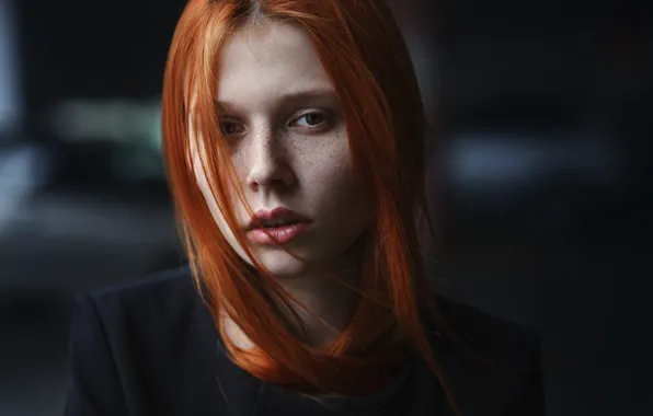 Picture freckles, sponge, redhead, Oleg Pavlinski, Veronika Veselova