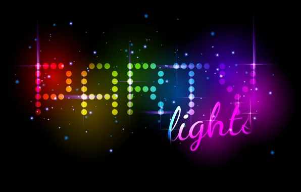 Lights, lights, background, colors, abstract, rainbow, background, neon