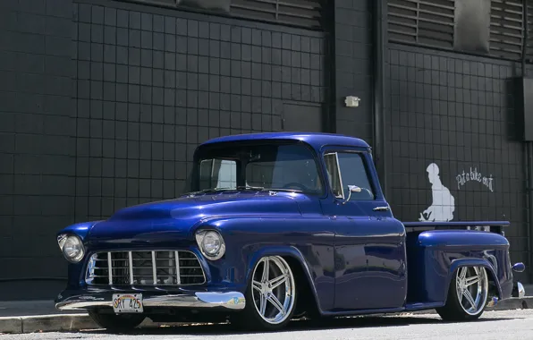 Picture Chevrolet, blue, Truck, C-10