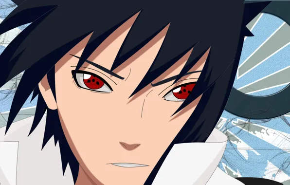 Obito Uchiha - Red Sharingan Background Wallpaper Download