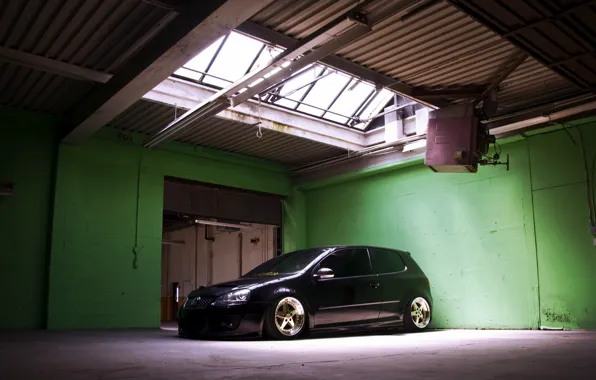 Picture volkswagen, black, Golf, golf, Volkswagen, gti, MK5