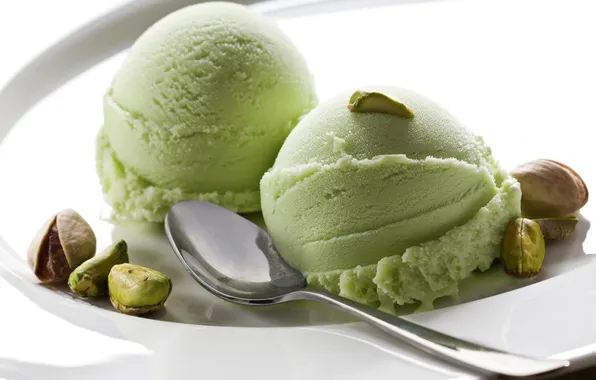 Picture dessert, dessert, pistachios, pistachio, pistachio ice cream, pistachio ice cream