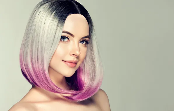 Look, smile, background, portrait, makeup, hairstyle, blonde, beauty