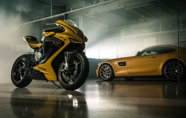 Picture Car, Italy, Yellow, Bike, Superbike, Mv Agusta