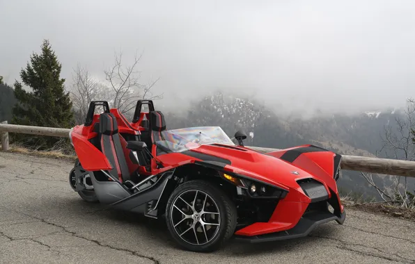 Beautiful, comfort, hi-tech, Polaris, Slingshot, technology, sporty, tricycle