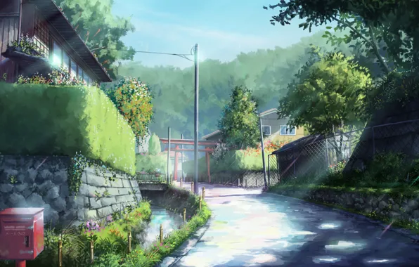 Picture landscape, nature, art