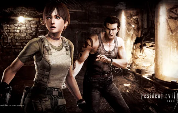 Monsters, bulb, mutants, Resident evil, the basement, monsters, Billy Coen, Rebecca Chambers