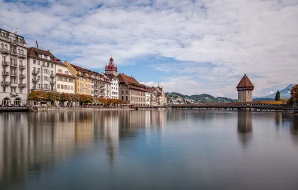 Picture tower, home, Switzerland, Lucerne