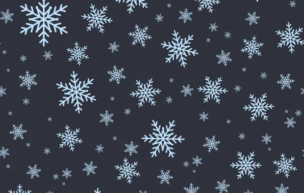 Picture winter, snowflakes, the dark background, new year, texture, Christmas, different, a lot