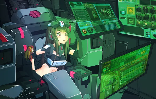 Girl, the game, ship, art, computers, electronics, akihikohex, Cosmic Break