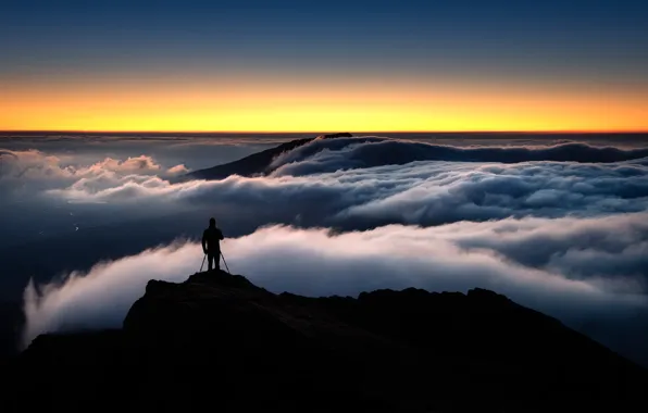 Picture the sky, mountains, nature