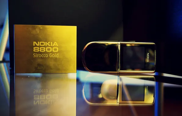 Picture phone, classic, Edition, Nokia 8800, Nokia, slider, Sirocco Gold