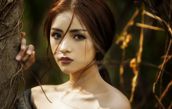 Picture beautiful, female, Vietnamese model