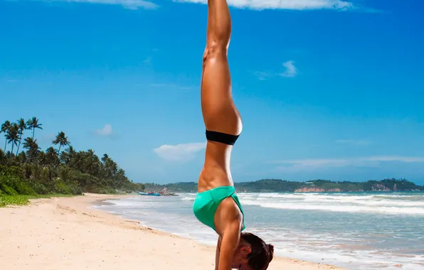 Beach, swimsuit, girl, body, figure, stand, The mavri, Mary Shum