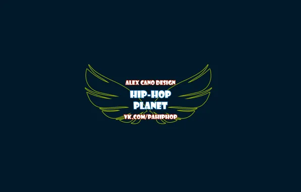 Text, abstraction, wings, logo, music, minimalism, text, hip-hop