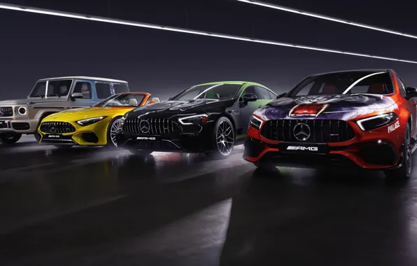 Mercedes-Benz, Palace, SUV, Hatchback, Airbrushing, Palace Skateboards Art Car, Mercedes-AMG Team HRT GT3, Mercedes GT …