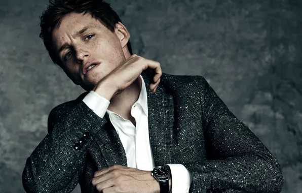 Watch, photographer, costume, actor, shirt, jacket, Eddie Redmayne, Eddie Redmayne