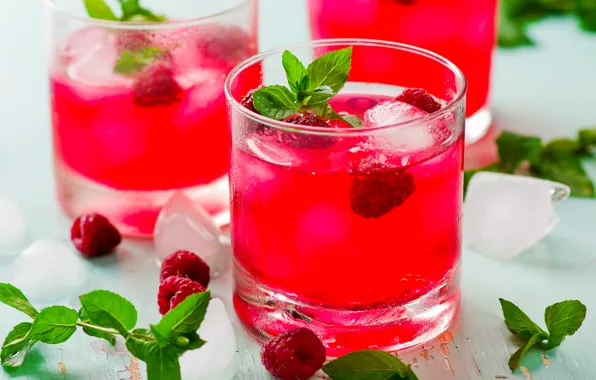 Ice, strawberry, ice, drink, drink, raspberry, ahoy