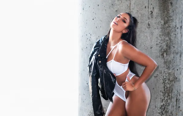 Swimsuit, pose, jacket, Christopher Rankin