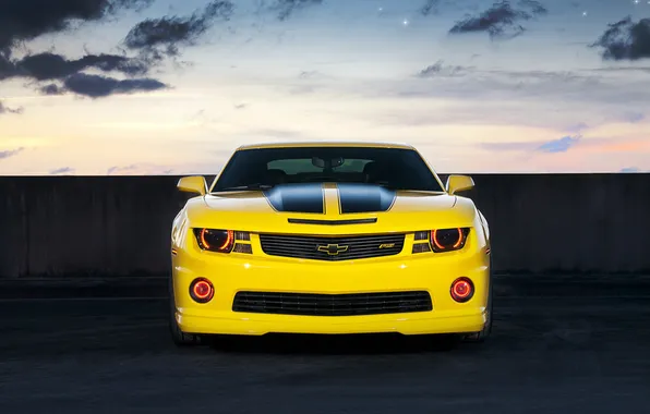 Picture sunset, tuning, chevrolet camaro