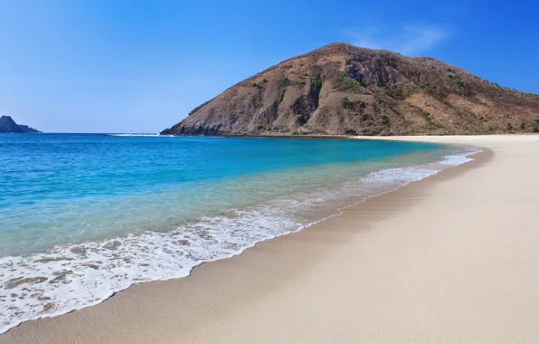 Picture sand, sea, beach, landscape, rocks, shore, coast