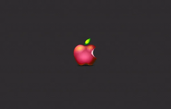 Picture grey, apple, minimalism, Apple