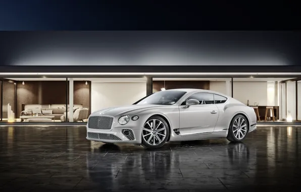 Bentley, Continental, White, Machine, Car, Car, Automotive, Bentley Continental GT