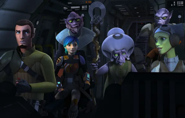 Picture Star Wars: Rebels, Star wars: Rebels, lasati, team, Animated series, Ghost