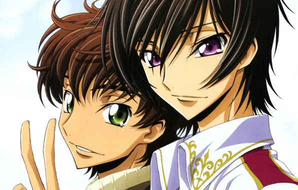 Code Geass Kururugi Suzaku Lamperouge Lelouch wallpaper