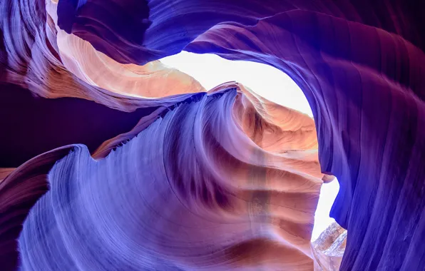 Purple, light, line, lilac, view, color, backlight, canyon