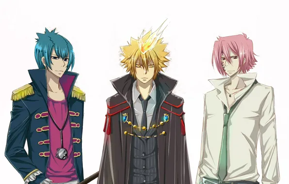 Background, flame, anime, art, guys, Katekyo Hitman Reborn, Teacher mafia Reborn