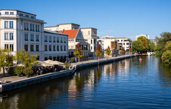 Picture river, building, Germany, Potsdam