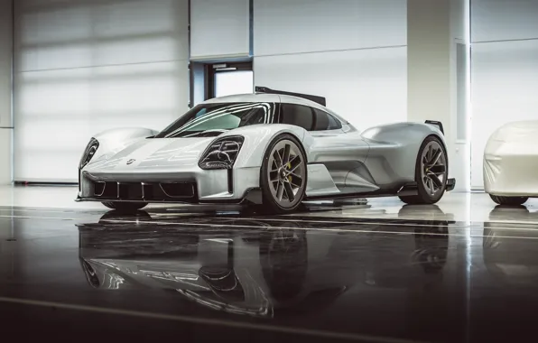 Car, machine, garage, Porsche, supercar, wheel, white car, hypercar