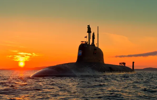 Boat, underwater, Navy, atomic, the project 885, Severodvinsk