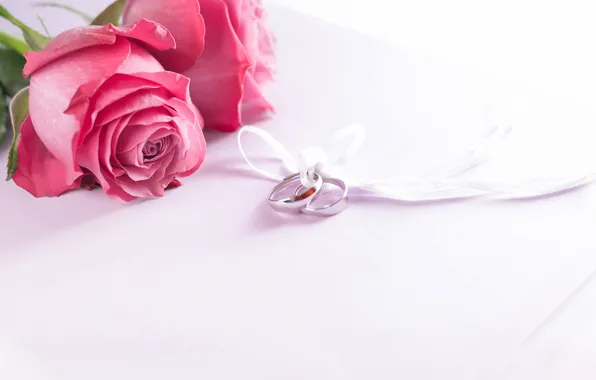 Picture roses, ring, tape