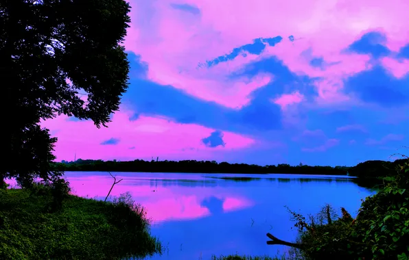 Clouds, Sky, Sun, Water, Sunrise, Dawn, Morning, Lake