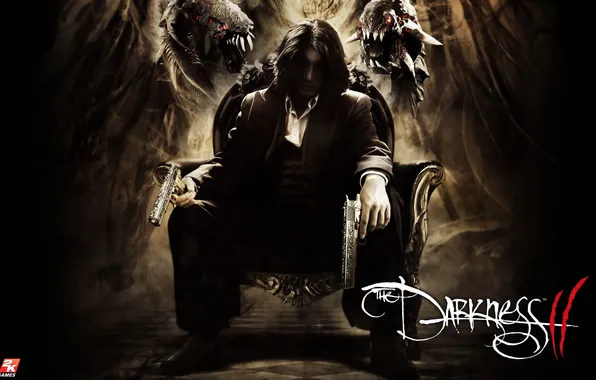 Weapons, darkness, monster, THE DARKNESS 2