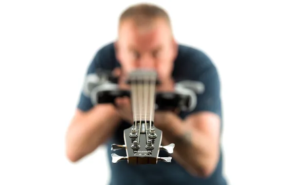 Background, people, guitar