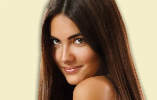 Picture look, girl, portrait, brown hair, long hair