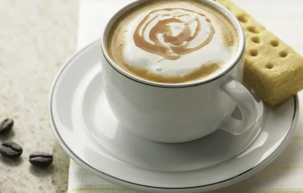 White, coffee, cookies, mug, Cup, saucer