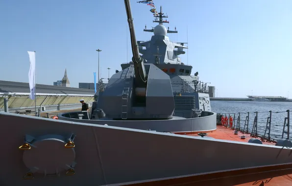 Corvette, multipurpose, gun mount