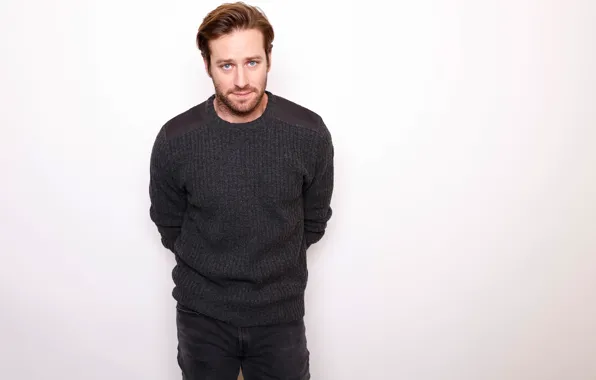 Face, jeans, male, sweater, young, Armie Hammer, Armie Hammer