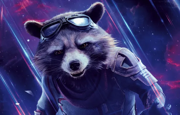Fiction, raccoon, poster, comic, MARVEL, Rocket, Avengers: Endgame, The Avengers: The Final