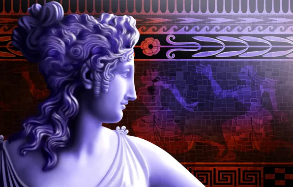 Patterns, Greece, Venus, mural, goddess, Greece, Venus, Aphrodite